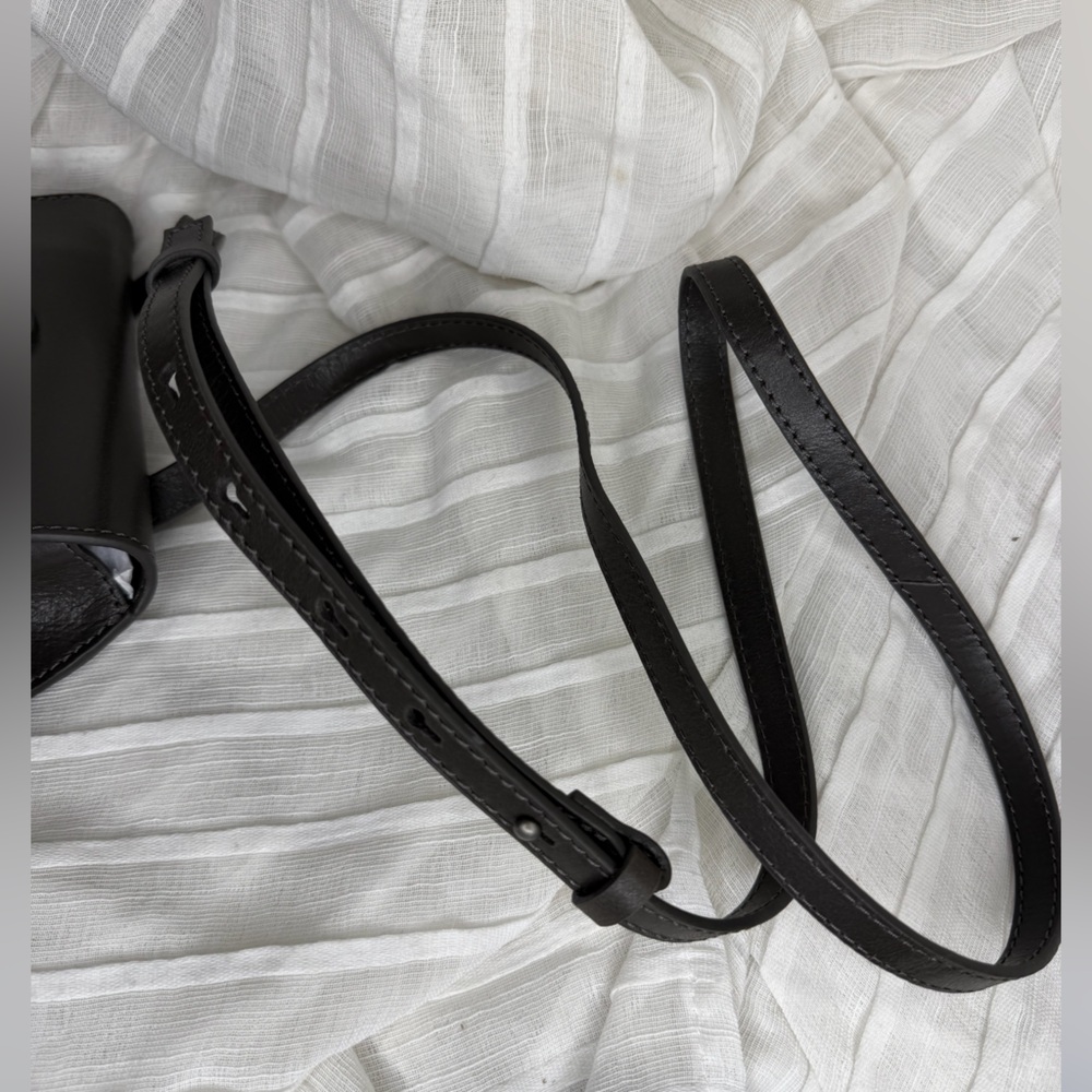 Free People We the Free Crescent Leather Crossbody • Onyx - Picture 4 of 7